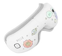 Portable Foldable Soothing Heated Eye Massage Built in Vibrations Mode for Fatigue Relief Circulation Boosts Protein Leather Eye for Commuters