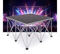 Portable Foldable Stage Platform, Aluminum Alloy Quick Setup Riser Stages, Non-Slip Surface for Live Music, Wedding, School Auditorium