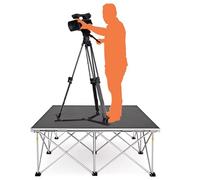 Portable Foldable Stage Riser for Events Concerts & Performances - Lightweight Adjustable Height Easy Setup Perfect for Indoor/Outdoor Use Portable Platform