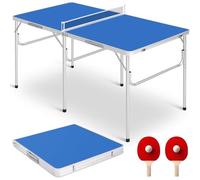 Portable Foldable Table Tennis Set with Net, Aluminium Alloy Frame, Sturdy Design for Indoor and Outdoor Sports Play