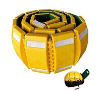 Portable Foldable Temporary Speed Bumps, Plastic Lightweight Speed Bump with Reflective Film, Tote Bag, Splicable Design, Max. Load Capacity for Road Garage Parking