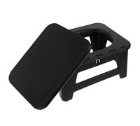Portable Foldable Toilet Stool Black Pp for Travel and Camping