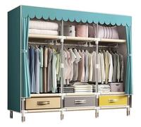 Portable Foldable Wardrobe Closet - Lightweight Canvas Sto nizer with Dividers Space-Saving Design for Home & Travel Perfect Clothing Solut for Smals