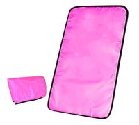 Portable Foldable Waterproof Baby Diaper Changing Mat, Washable Travel Nappy Pad, 5 Colours (Pink)