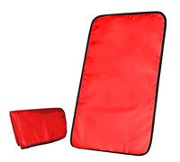Portable Foldable Waterproof Baby Diaper Changing Mat, Washable Travel Nappy Pad, 5 Colours (Red)