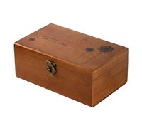 Portable Foldable Wooden Sewing Box Compartments Thread Stitching Sew Basket Organizer Jewelry Boxes Supplies Household For Sewing Mending(Brown)