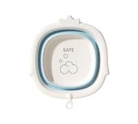 Portable Foldaway Baby Bathing Tub for Home Travel Compact Design Toddler Washbasin Anti Fall Cartoon Pattern