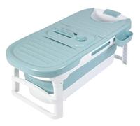 Portable Folding Adult Bathtub - Large Freestanding Steam Bath Barrel for Home Sauna, Foldable Design for Relaxation and Shower