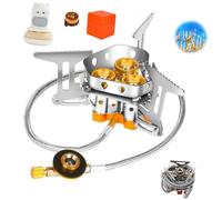 Portable Folding Backpacking Camp Cooking 9900w/7200wWindproof Camping Stove, 12800w, Utensils for Outdoor Cooking, Hiking, Picnics. (1PCS)