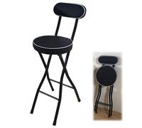 Portable Folding Bar Stool - table 22" Round Bench 100kg Capaci Ideal for Kitchen & Garden Activities Lightweight Dining Chairs for Adults.
