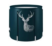 Portable Folding Bathtub - Folding Bath for Adults, Large Capacity Shower Rod, Lightweight Folding for Adults, Bathroom with Shower, Soaking, Spa, Ice Bath, Foldable for