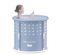 Portable Folding Bathtub for Adults 3s Setup No Installation PVC Soaking Tub for Small Spaces, Home Spa or Ice Bath, Stable Frame, Space-Saving