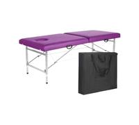 Portable Folding Beauty Bed Height Adjustable Bed with Head Hole Tattoo Therapy Bed,Suitable for Spa Salon Tattoo(Color 2)