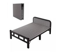 Portable Folding Bed with Mattress - Heavy-Duty Rollaway Bed for Adults, Space-Saving Design, Easy to Store & Travel, Comfortable Sleep Solution, Ideal for Guests & Camping