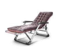 Portable Folding Camping Chair - Heavy Duty Metal Sun Lounger Recliner for Garden Lawn & Outdoor Relaxation - Comfortable Deck Chair for Scenic Views