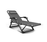 Portable Folding Camping Chair - Heavy Duty Sun Lounger Adjustable Recliner for Garden & Lawn Lightweight Deck Chair Relaxing Outdoor Furniture Durable Metal Frame
