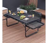 Portable Folding Camping Grill Table - Design for Easy Storage & Transport - Perfect for Garden Patio Dining Picnics Markets & Outdoor Events