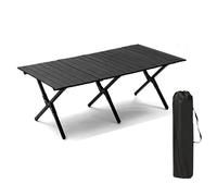 Portable Folding Camping Table 90cm Lightweight Rectangular Table with Carry Bag for Easy Transport Ideal for Indoor/Outdoor Use Perfect for Travel & Picnics Black 90x60x43cm