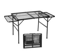 Portable Folding Camping Table Aluminum BBQ Table with Exteons nic Table for Grill Beach RV Outdoor Activities Lightweight & Design