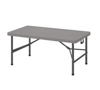 Portable Folding Camping TableAdjustable Height Lightweight Design with Carry Handle Easy to Fold & Unfold Perfect for Outdoor Dining & Picnics Gray Color