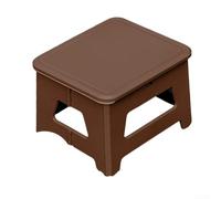 Portable Folding Camping Toilet, 2-in-1 Stool with 100 kg Load Capacity, Quick Foldable for Outdoor, Travel, Fishing and Festivals, Easy to Clean, Space Saving in the Boot (Large Brown)