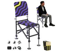 Portable Folding Chair | Adjustable Stable Ergonomic Seating for Fishing Backpacking Picnic Outdoor Relaxation