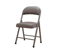 Portable Folding Chair Stylish &Lightweight Design for Parties Weddings Living Rooms Offices & Study Rooms - 2 Colors: Orange & Gray