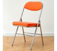 Portable Folding Chair with Lightweight Metal Frame, Stackable Design for Indoor and Outdoor Use in Home or Office Settings