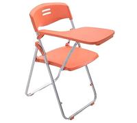 Portable Folding Chair with Tablet Arm, Stackable Design, Mesh Backrest and Padded Seat for Office, School, and Training Environments