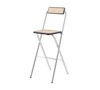 Portable Folding Chairs for Outdoors Heavy-Du Steel Cact Metal Design with Backrest Ideal for Dining Events Weddings Home & Office (Black 55cm)