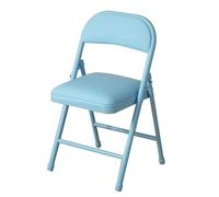 Portable Folding Chairs HeavyDuty Metal Folding Stools for Adults Garden and Kitchen Use Black and White 44cm/17in Lightweight and Compact Design.