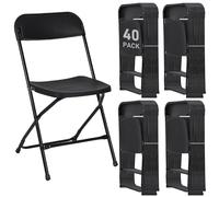 Portable Folding Chairs, Stackable Steel Frame for Office, Home & Outdoor Events - High Capacity Seating Solution for Indoor and Outdoor Use