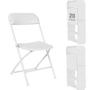 Portable Folding Chairs, Stackable Steel Structure for Office, Home, Outdoor & Indoor Events, High Capacity, Comfortable Seating for Guests & Gatherings
