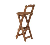 Portable Folding Chairs with BackrestSturdy Wooden Chairs for Events Weddings Parties Picnics Office & Meeting RoomChic Cactus DesignBrown75 cm