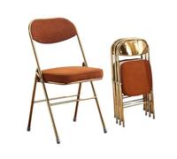 Portable Folding Chairs with Padded Seat Cushion Stackable Steel Frame for Office Events Indoor DiningComfortable & SpaceSaving Design