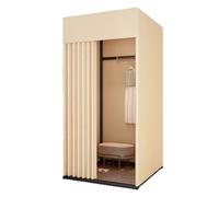 Portable Folding Clothing Boutique Tent Outdoor Pop-Up Dressing Room Temporary Shop Canopy 3ft Beige Instant Privacy Solution for Outdoor Shopping