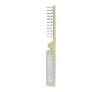 Portable Folding Comb - Travel Hairbrush Kit, Pocket Grooming Tool | Compact Styling Brush Design, Double-Sided Anti-Static Comb, Detangling Hair Tool for Holiday Trip Date Outing Routine