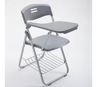 Portable Folding Conference Chair with Tablet Arm, Stackable Mesh Backrest & Padded Fabric Seat for Office, School, Classroom, Reception & Training