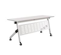 Portable Folding Conference Table 47.2" x 17.7" - Modular Meeting Desk with Wheels, Rectangle Design for Office, Seminars, Executive Use, Collapsible Business Furniture