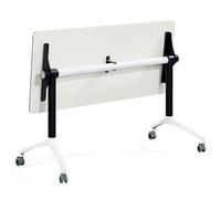 Portable Folding Conference Table with Locking WheelsFlip Top Design Rectangular Splicing Seminar Meeting Table for Office & Training Room 55.1"x15.7"x29.5"Ideal for Events & Collaborations