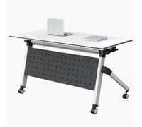 Portable Folding Conference Table with Wheels Flip Top Design Large Modern Training Table for Office Meetings Space-Saving & Mobile Solution for Events and Workshops