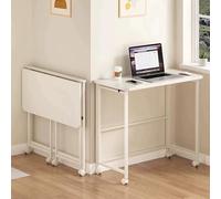Portable Folding Cuter Desk Space-Saving Cact Writing Table for Home Office Bedroom Dorm Apartment - Sturdy Design (120x60cm)