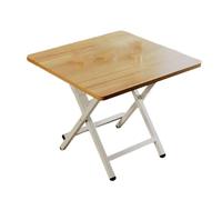 Portable Folding Dining Table - Compact Small Kitchen Table Convenient Artificial Board Design for Sewing and Dining Brown 60x60x50cm - Ideal for Small Spaces