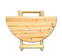 Portable Folding Dining Table, Expandable Wooden Table for Small Spaces, Extendable Dining Table for Indoor & Outdoor Use, Ideal for Living Room or Kitchen