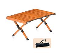 Portable Folding Dining Table - Extendable Alloy Design for Camping Outdoor Gatherings & Small Spaces - Lightweight & Space-Saving Easy to Carry & Store