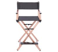 Portable Folding Directors Chair, Lightweight Makeup Artist Chair with Aluminum Construction Tall Chair for Beauty Professionals, Foldable