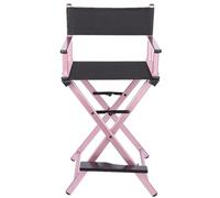 Portable Folding Directors Chair, Lightweight Makeup Artist Chair with Aluminum Construction Tall Chair for Beauty Professionals, Foldable