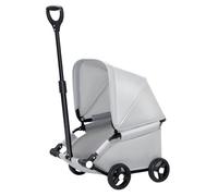 Portable Folding Dog Stroller for Small Pets, Collapsible Cat and Dog Carrier with Wheels, Outdoor Use, Blue, Ideal for Travel and Easy Mobility