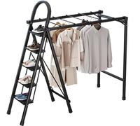 Portable Folding Drying Rack for Clothes, Collapsible Laundry Stand, Freestanding Ladder-Style Dryer, Space-Saving Indoor Outdoor Clothes Drying