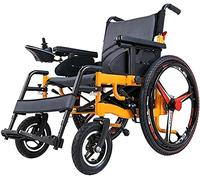Portable Folding Electric Wheelchair for Adults & Elderly - Lightweight Aluminium Alloy Frame, Large Wheels, Intelligent Auto-Scooter with 4-Wheel Stability for Seniors and Disabled Users